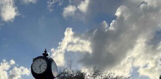 Cavalier Clock Moves to Westward Drive Cavalier Clock on Westward Drive Miami Springs