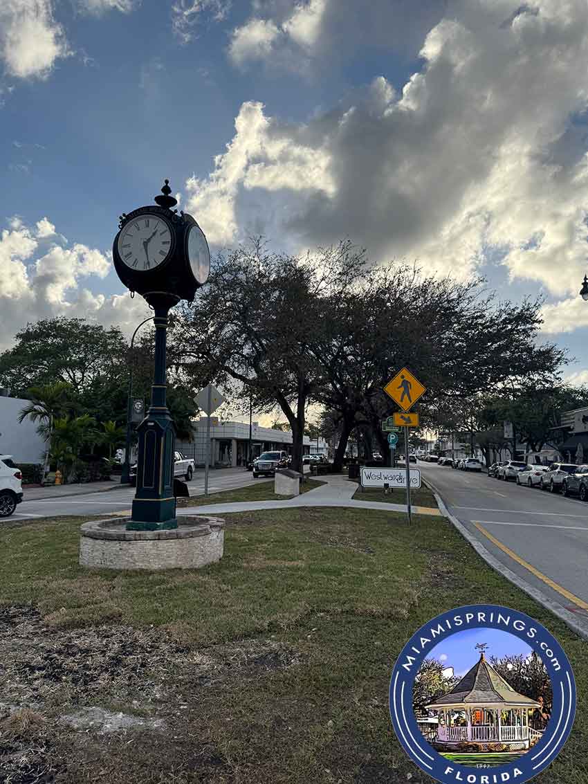 Cavalier Clock on Westward Drive Miami Springs