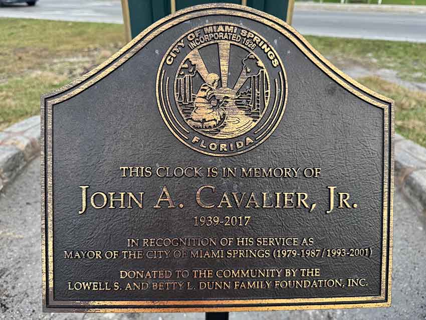 John Cavalier, Jr. Memorial
