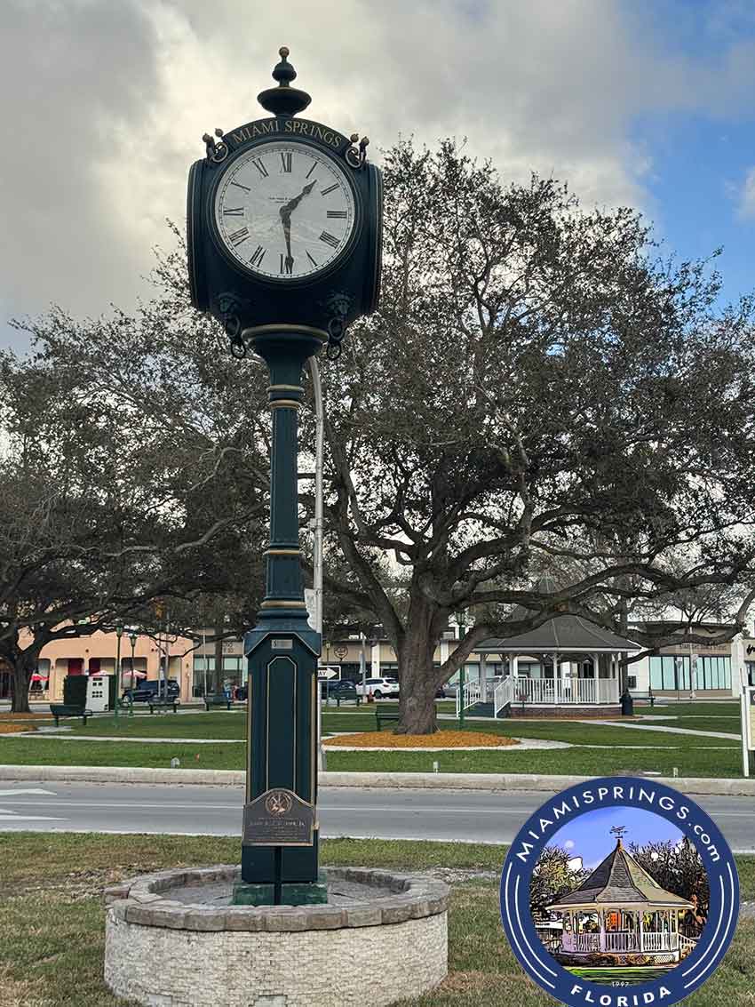 Cavalier Clock on Westward Drive Miami Springs