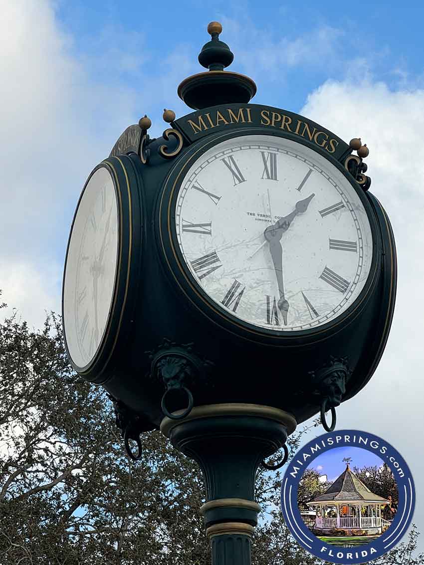 Cavalier Clock on Westward Drive Miami Springs