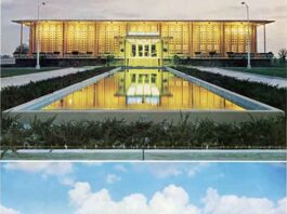 Old Pan Am Building on 36 Street Added to National Register of Historic Places Latin American Division (LAD) Headquarters and the Maintenance and Overhaul Complex, designed by Miami-based architectural firm Steward-Skinner Associates, completed in 1964. Photo Credit: Clipper Magazine (1964) University of Miami Special Collections Library.