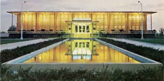 Old Pan Am Building on 36 Street Added to National Register of Historic Places Latin American Division (LAD) Headquarters and the Maintenance and Overhaul Complex, designed by Miami-based architectural firm Steward-Skinner Associates, completed in 1964. Photo Credit: Clipper Magazine (1964) University of Miami Special Collections Library.