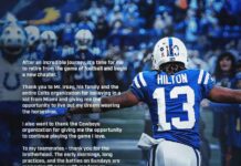 MSSH Head Football Coach T.Y. Hilton Officially Retires from NFL T.Y. Hilton officially retires from the NFL
