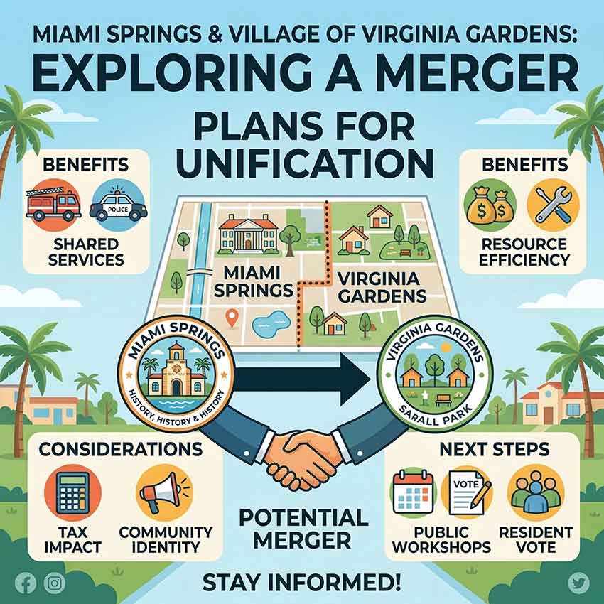 Miami Springs and Virginia Gardens Merger