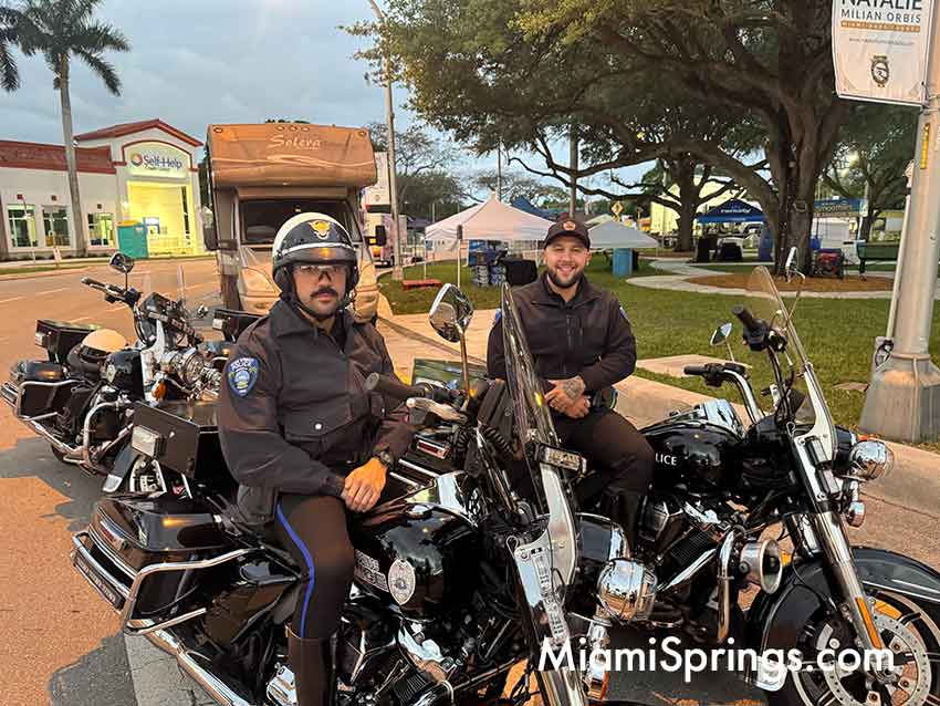 Miami Springs Police at the River Cities Regatta 5K Run