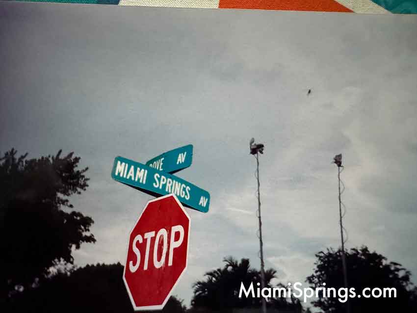 Miami Springs Avenue and Dove Avenue the scene of the murder of Dr. Silvio Alfonso