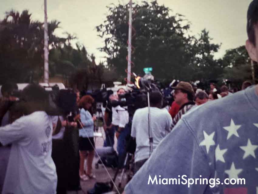 Crime Scene after the murder of Dr. Silvio Alfonso on Dove Avenue in Miami Springs