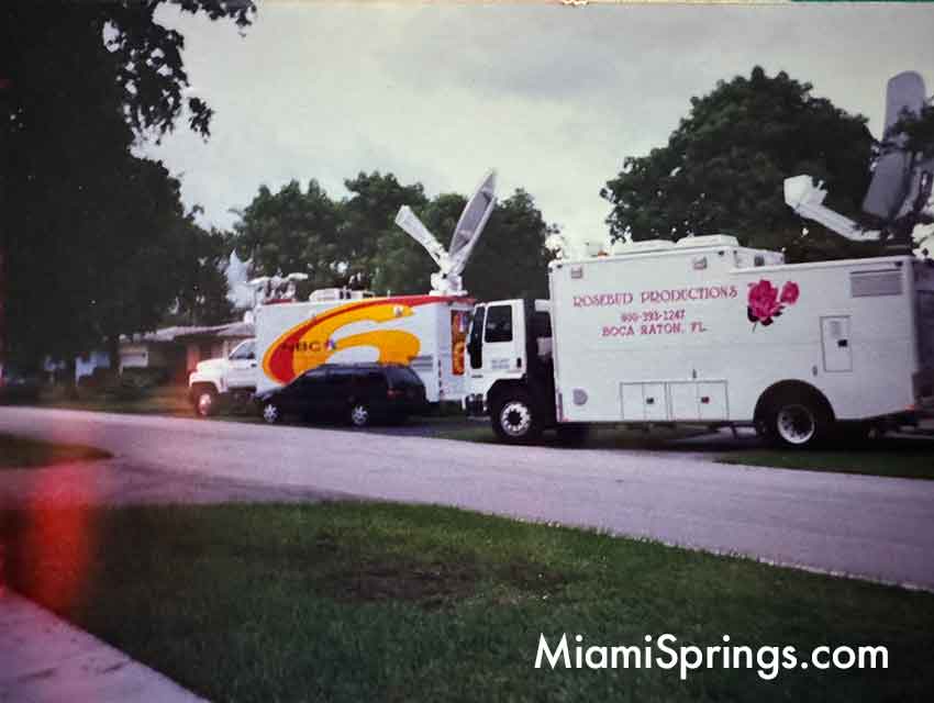 Crime Scene after the murder of Dr. Silvio Alfonso on Dove Avenue in Miami Springs