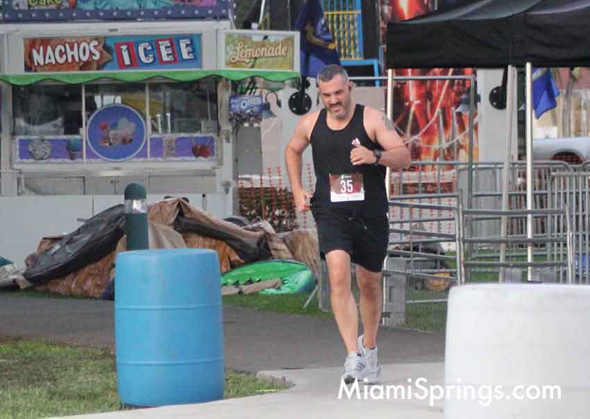 Gabriel Garcia (42) at the River Cities Regatta 5K Run