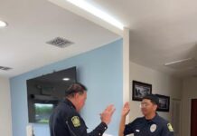 Virginia Gardens Welcomes Officer Daniel Liberato at Swearing-In Ceremony