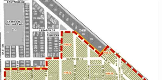 Impact Area: NW 36th Street District East of East Drive