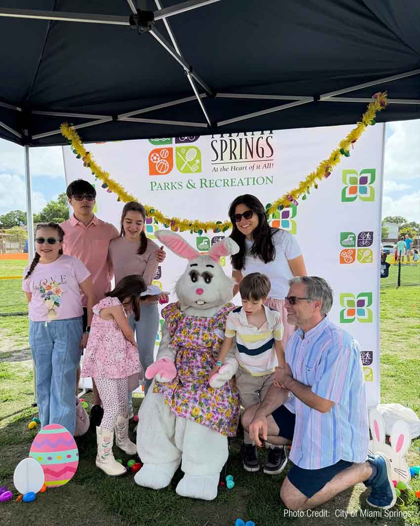 Easter Egg Hunt at Douglas Orr Park at Prince Field (Photo Credit: City of Miami Springs)