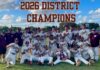 Hawks Win Baseball District Championship 2026 District Champions - Miami Springs Senior High Baseball Team (Photo Credit @mssh_hawks)