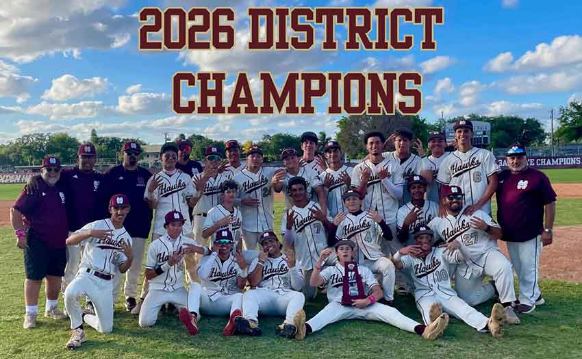 2026 District Champions - Miami Springs Senior High Baseball Team (Photo Credit @mssh_hawks)