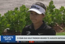 Miami Springs 11 Year Old Golf Phenom Competes in Augusta