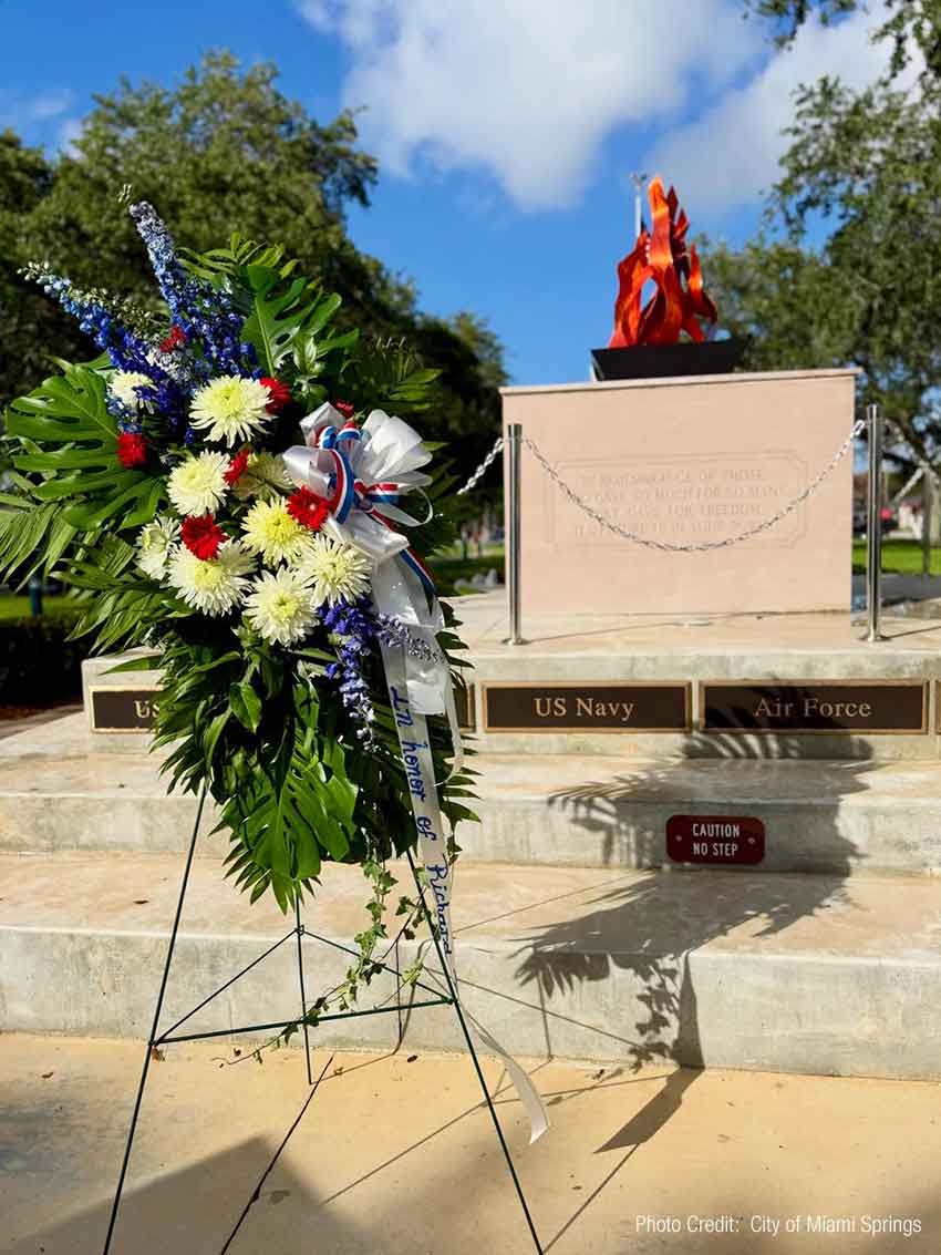 Memorial Day Ceremony (Photo Credit: City of Miami Springs)