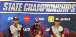 State Championship Semifinal Press Conference with the Miami Springs Senior High Golden Hawks