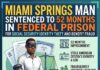 52 Month Sentence for Miami Springs Man