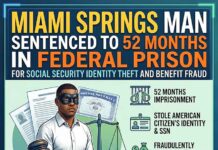 52 Month Sentence for Miami Springs Man