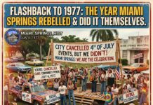 Throwback: 4th of July Miami Springs Parade 1977 July 4, 1977 parade rebellion