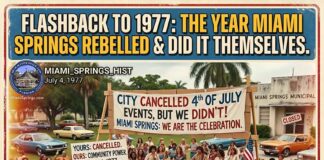 Throwback: 4th of July Miami Springs Parade 1977 July 4, 1977 parade rebellion