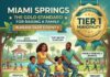 Miami Springs Ranks in Top tier of Miami-Dade Municipalities Miami Springs is a top ranked TIER 1 community for raising a family in Miami-Dade County