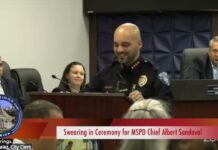 Video: Swearing in Ceremony for New MSPD Chief Albert Sandoval