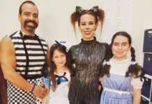 Jorge Calil to Succeed Sam Chesser as The Pelican Playhouse Artistic Director Jorge Calil and the Calil family (Kim, Hannah and Emma) in a 2018 Pelican Playhouse production.The family has been part of the Playhouse for more than 15 years. Photo Credit: The Pelican Playhouse