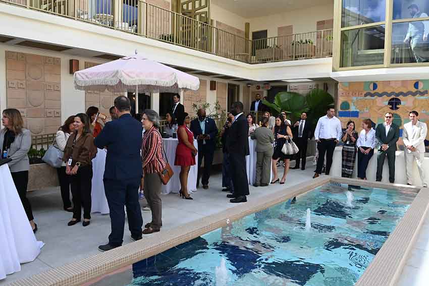 MIA's first private terminal opens inside Pan Am's former headquarters along NW 36th Street (Photo Credit: Miami International Airport)