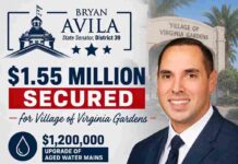 $1.55 Million Secured for Virginia Gardens by Senator Avila