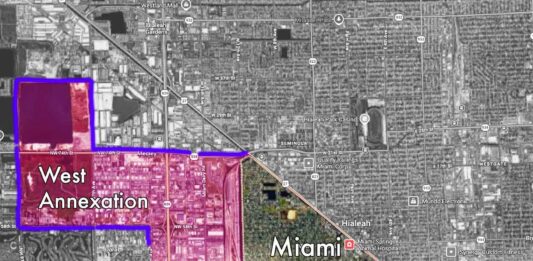 2003 Miami Springs Annexation Map