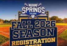 Fall Registration Open for Miami Springs Little League 2026 Season