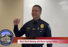 Video: Miami Springs Police Hold Community Block Watch Meeting