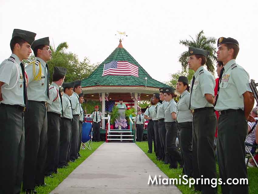 The legendary Rick Shaw was the Master of Ceremonies for a special Honoring the Troops even on the Circle