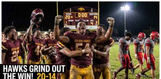Miami Springs Golden Hawks Advance to 2-0 with Hard-Fought 20-14 Win Over Coral Gables