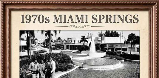 1970s Miami Springs Circle Fountain