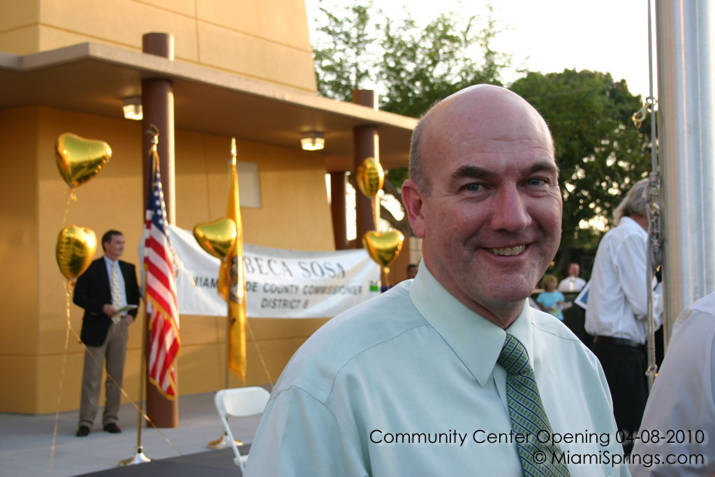 Councilman Rob Youngs at the Miami Springs Rec Center Grand Opening - April 8, 2010