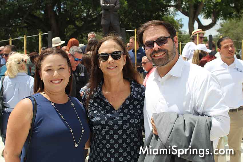 Former Miami Springs Mayor Maria Mitchell (center) with current Miami Springs City Attorneys