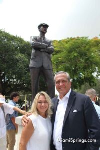 Jorge Santin with wife Elizabeth at the Glenn Curtiss & June Bug Legacy Memorial Unveiling - August 22, 2026