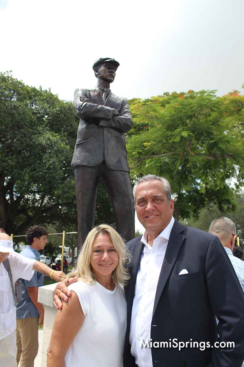 Jorge Santin with wife Elizabeth at the Glenn Curtiss & June Bug Legacy Memorial Unveiling - August 22, 2026