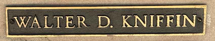 Walter D. Kniffin - Miami Springs War Memorial - MiamiSprings.com