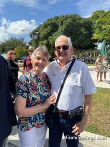 Former Miami Springs City Manager Jim Borgman with his wife