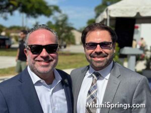 Miami Springs City Manager J.C. Jimenez with our City Attorney
