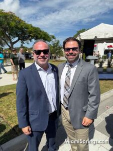 Miami Springs City Manager J.C. Jimenez with our City Attorney