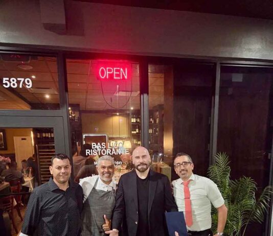 John Travolta Stops at Basilico in VG John Travolta at Basilico Ristorante in Miami Springs (Photo Credit: @basilicoristorante)