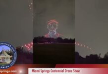 Video: Miami Springs Centennial Drone Show at the Golf Course