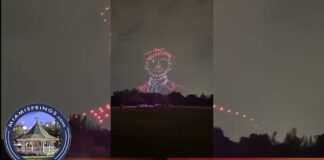 Video: Miami Springs Centennial Drone Show at the Golf Course