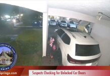 Suspects Caught on Camera Checking for Unlocked Cars