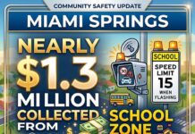 Miami Springs Speed Zone Cameras Generate Nearly $1.3mm in Revenue: Springs Keeps $500,000